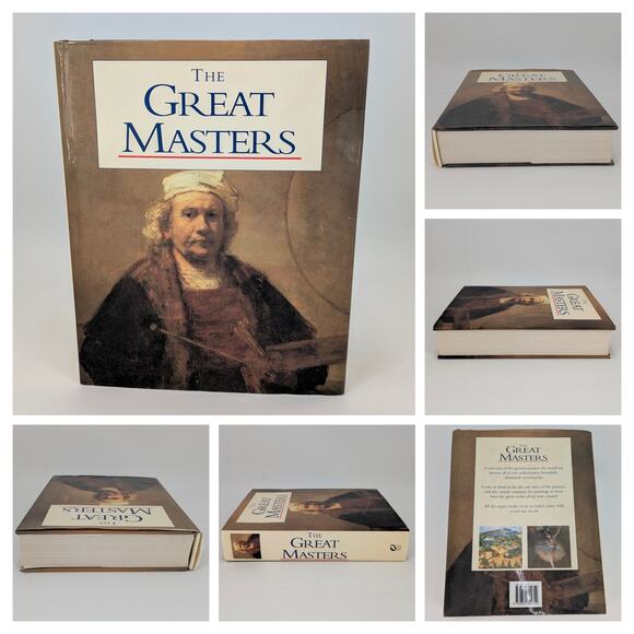The Great Masters Coffee Table Book Hardcover Oversized Full Color Art History - Picture 2 of 9